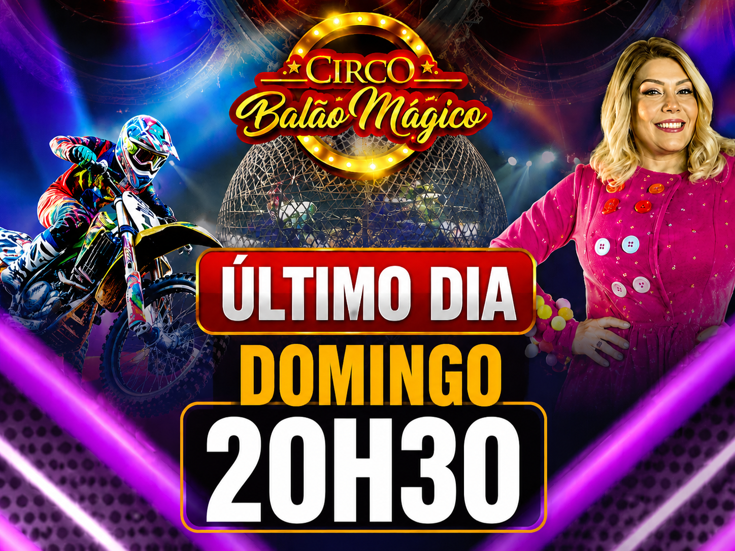 Ingresso Circo Balão Mágico | Corumbá – MS | 19/07 – DOMINGO ÚLTIMO DIA 20H30